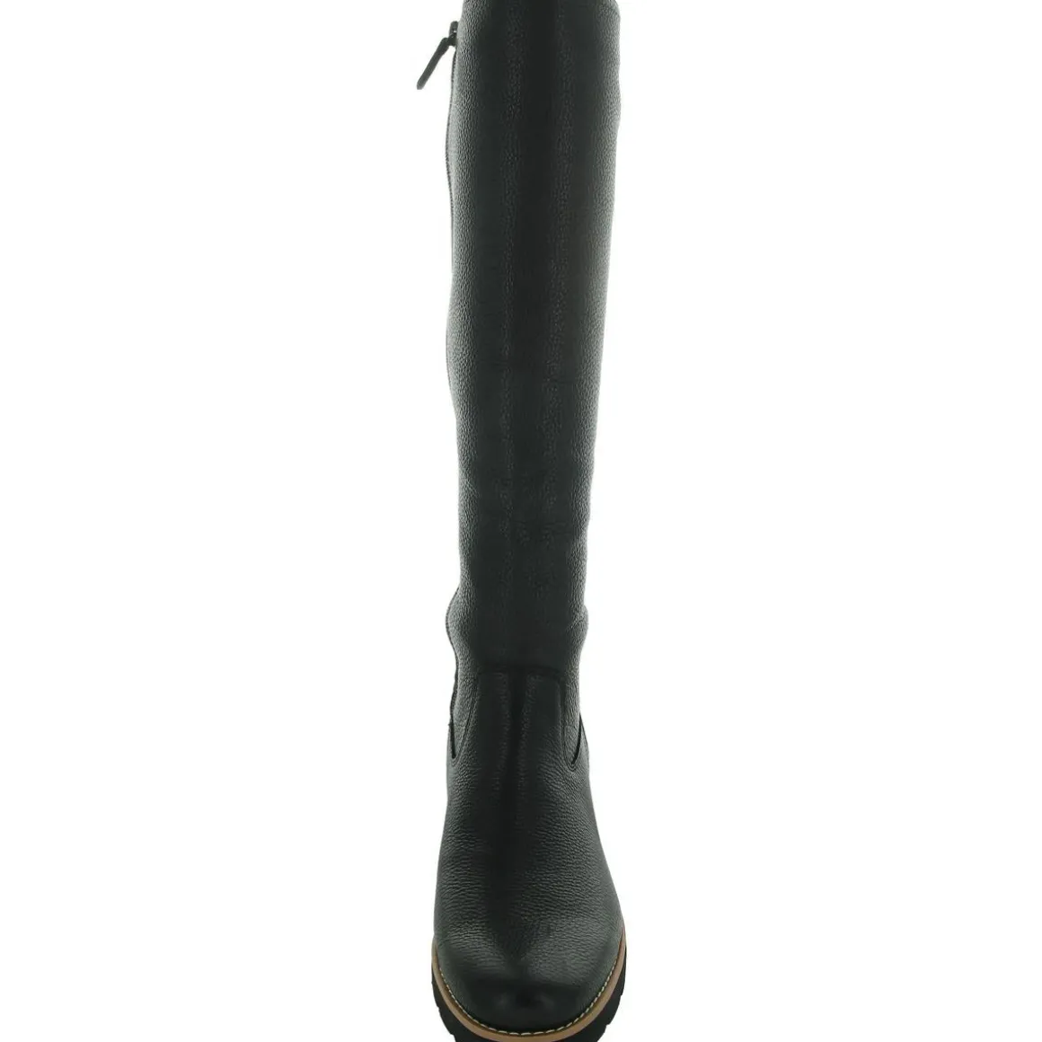 Ashland Zipper Leather Knee-High Boots