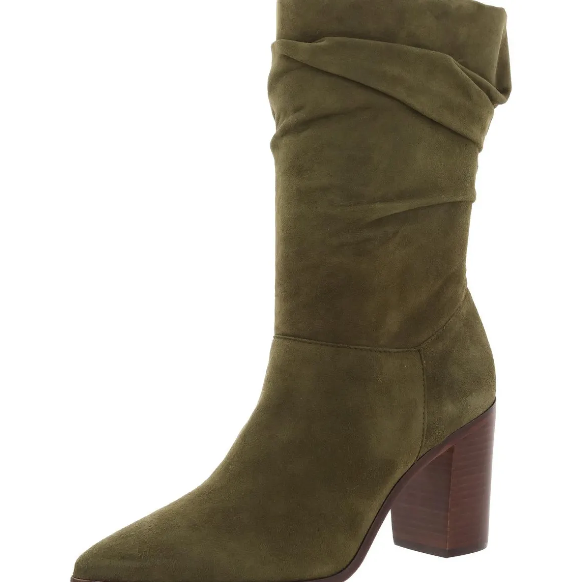 Ashlee Solid Suede Mid-Calf Boots