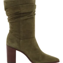 Ashlee Solid Suede Mid-Calf Boots