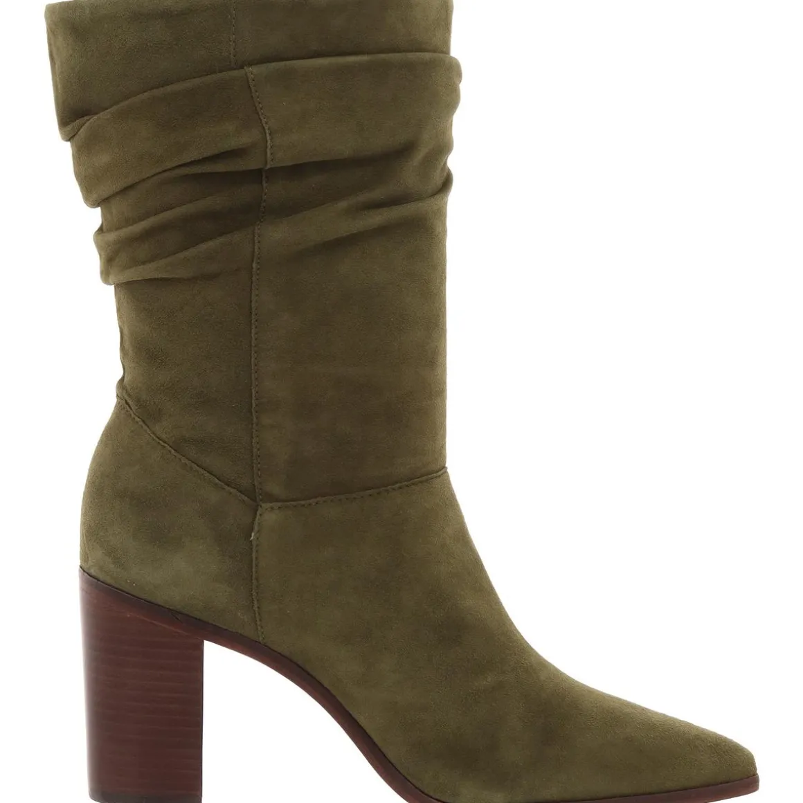 Ashlee Solid Suede Mid-Calf Boots