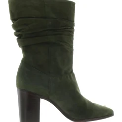 Ashlee Solid Suede Mid-Calf Boots