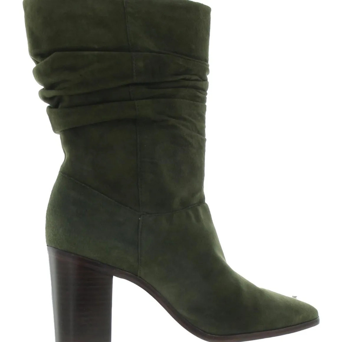 Ashlee Solid Suede Mid-Calf Boots