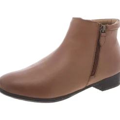 Aspen Leather Round Toe Ankle Boots