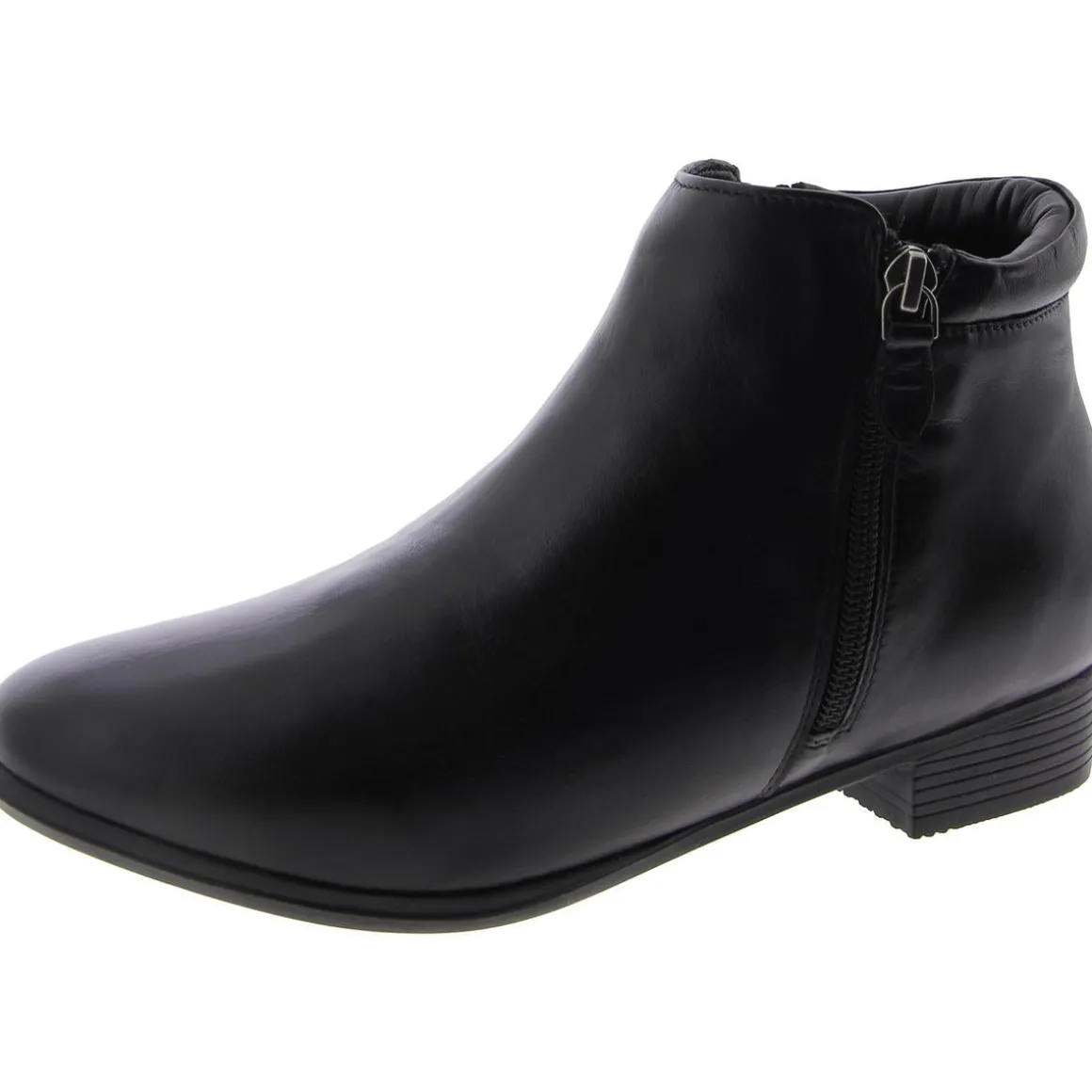 Aspen Leather Round Toe Ankle Boots