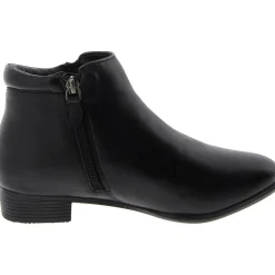 Aspen Leather Round Toe Ankle Boots
