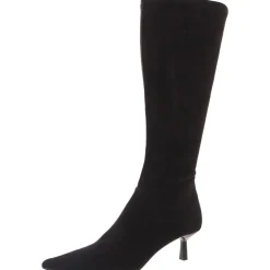 astoria Zipper Faux Suede Knee-High Boots