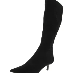 astoria Zipper Faux Suede Knee-High Boots