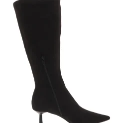 astoria Zipper Faux Suede Knee-High Boots