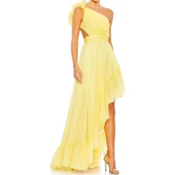 Asymmetric Chiffon Evening Dress