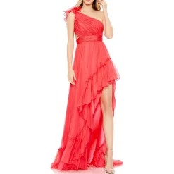 Asymmetric Chiffon Evening Dress