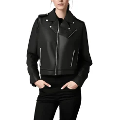 Asymmetric Faux Leather Motorcycle Jacket