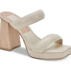 Atlas Slip On Open Toe Heels