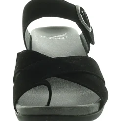 Aubree Nubuck Slip On Wedge Wedge Sandals