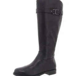 Aubrey Wide Calf Leather Knee-High Boots