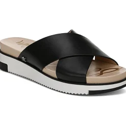Audrea Solid Slip On Slide Sandals