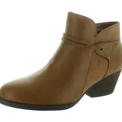 AUDRINA Cushioned Footbed Faux Leather Chelsea Boots