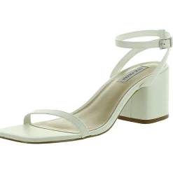 Audrina Leather Block Heel Slingback Sandals