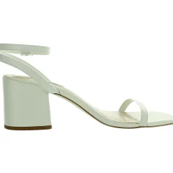 Audrina Leather Block Heel Slingback Sandals