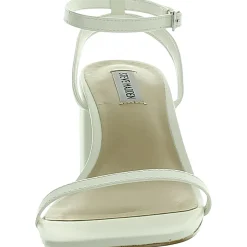 Audrina Leather Block Heel Slingback Sandals