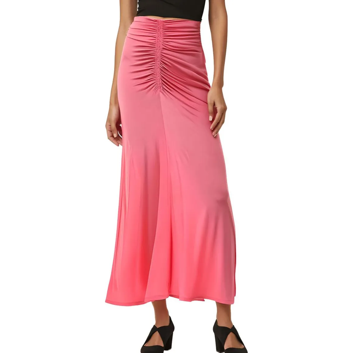 Aureta Skirt Ruched Maxi Skirt