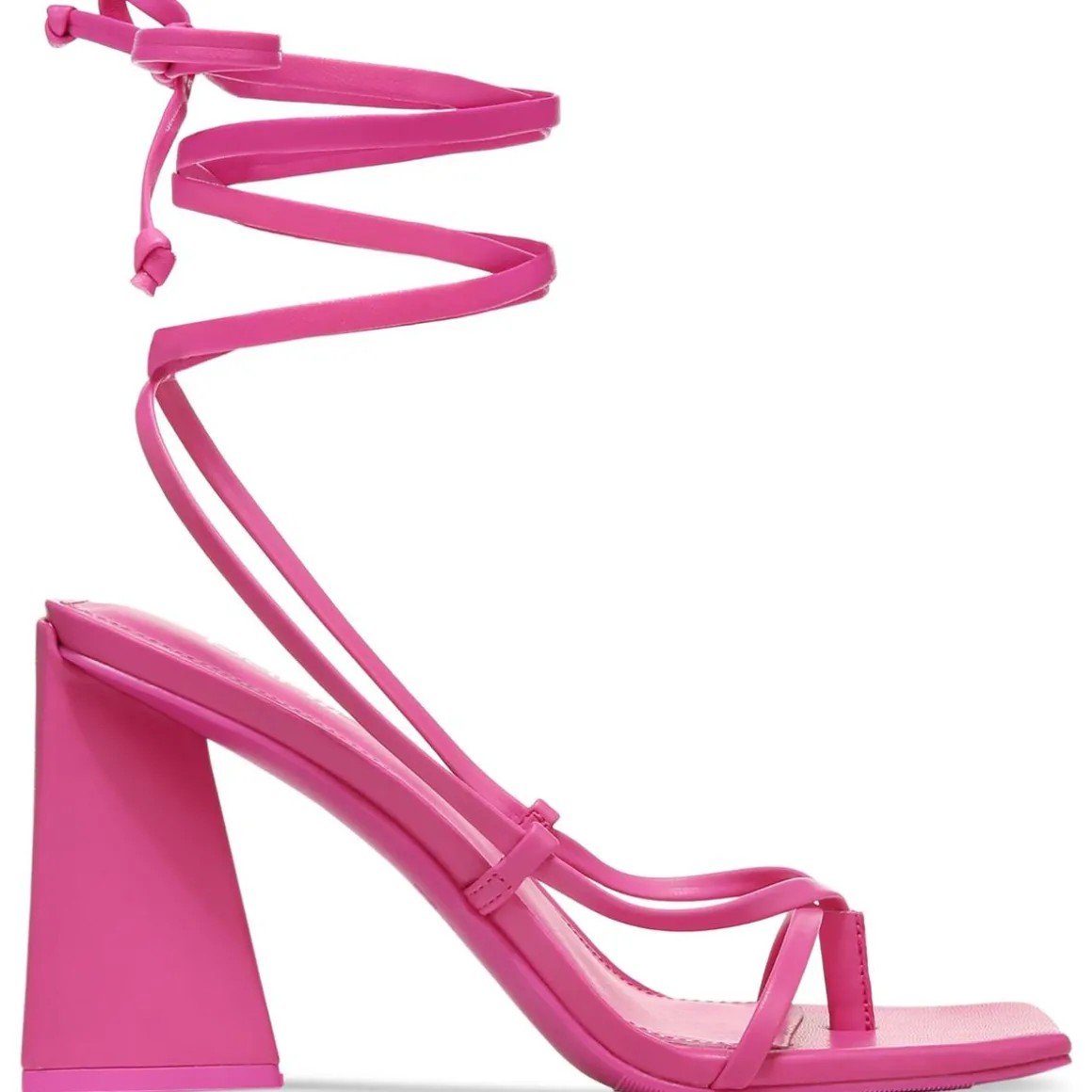 AURORAA Faux Leather Strappy Block Heel