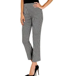 Autumn Hues Houndstooth Straight Leg Pants
