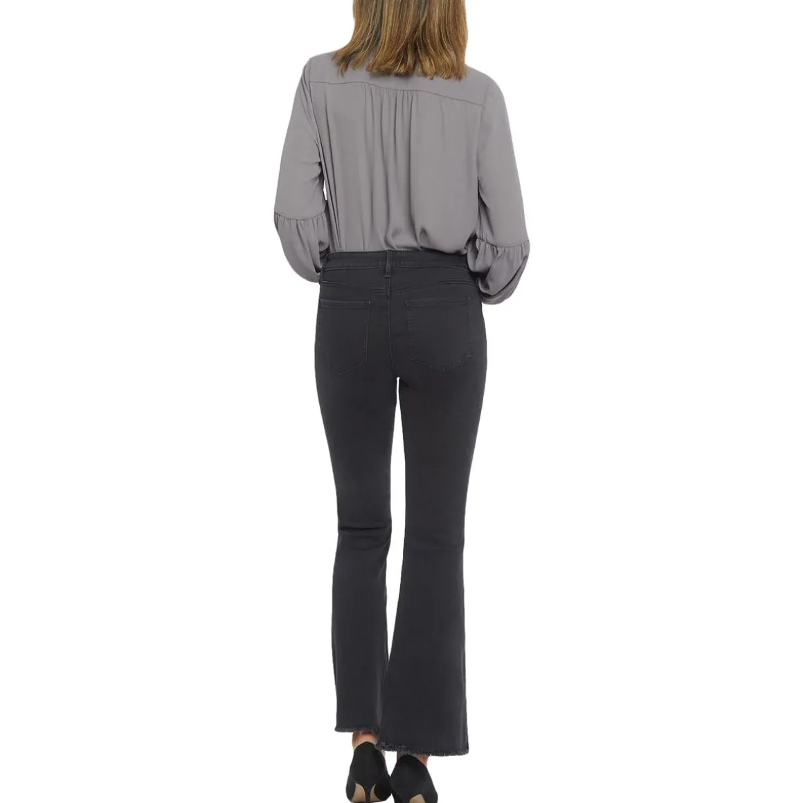 Ava Daring Ankle Raw Hem Flare Jeans