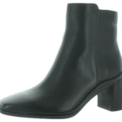 AVERY Padded Insole Block Heel Ankle Boots