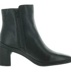 AVERY Padded Insole Block Heel Ankle Boots