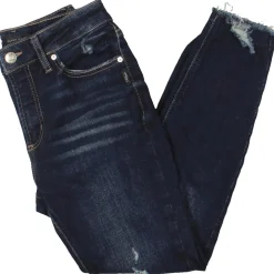 Avery Skinny Distressed High Rise Skinny Pants