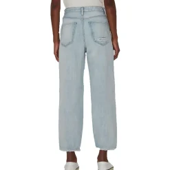 Balloon Distressed Denim Ankle Jeans