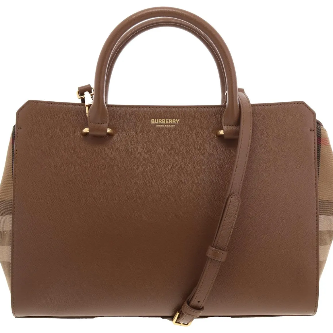 Banwell Mixed Media Leather Satchel Handbag