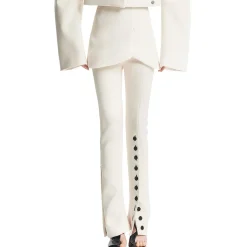 Basque Drapey Straight Leg Pants