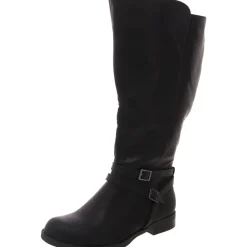 Bay Plus Plus Extra Wide Calf Leather Knee-High Boots