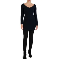 BCBG Max Azria Ribbed Knit Long Sleeve Mini Sweaterdress
