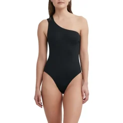 BCBG Max Azria Ava Strappy One Shoulder One Piece Swimsuit