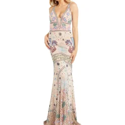 Beaded Long Evening Dress