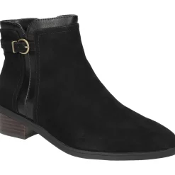BEATRICE Block Heel Faux Suede Ankle Boots