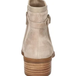 BEATRICE Block Heel Faux Suede Ankle Boots