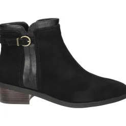 BEATRICE Block Heel Faux Suede Ankle Boots