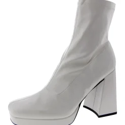 Beautee Square Toe Block Heel Booties