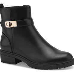 BECCAAP Faux Leather Ankle Boots