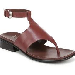 Beck Leather Thong Block Heel