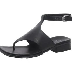 Beck Leather Thong Block Heel