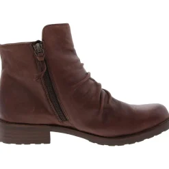 Beckie II Zipper Leather Ankle Boots