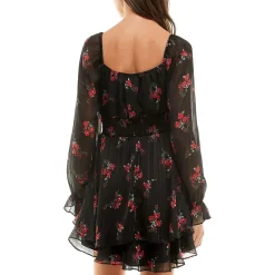 Bee Darlin Juniors Floral Mini Fit & Flare Dress