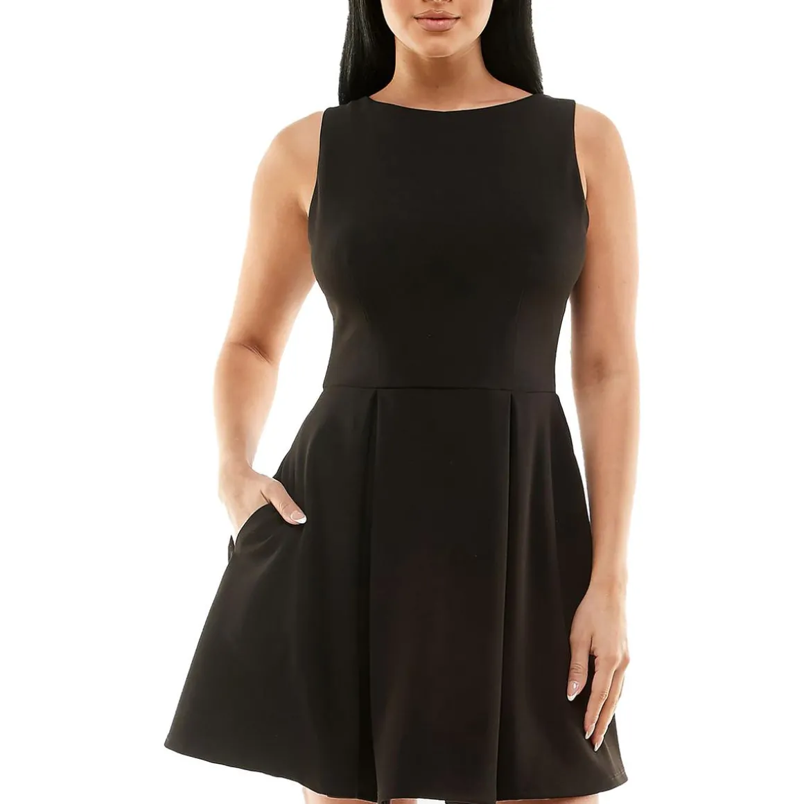 Bee Darlin Juniors Party Mini Fit & Flare Dress