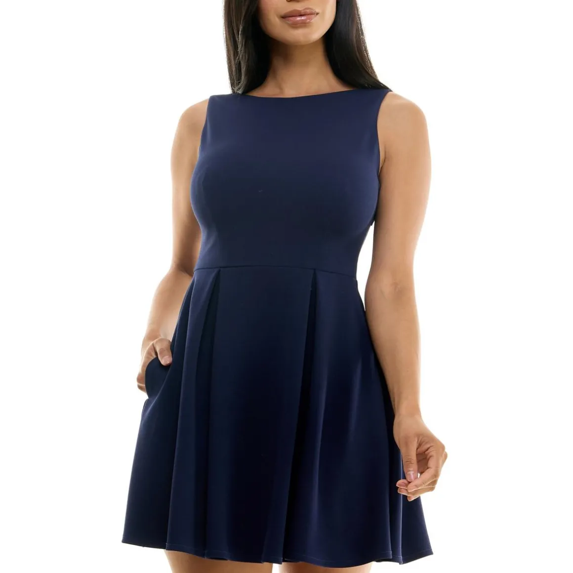 Bee Darlin Juniors Party Mini Fit & Flare Dress