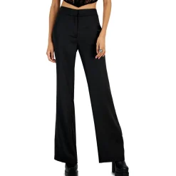 Bee Darlin Juniors Solid Satin Straight Leg Pants