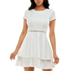 Bee Darlin Juniors Tiered Short Mini Dress